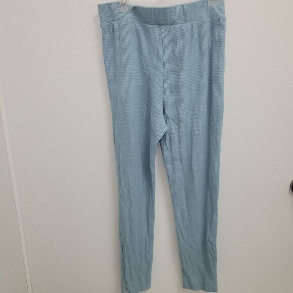 Straight Down Golf Womens Mavis  Waffle Knit Jogger Large Mineral Blue NWT - Picture 4 of 8